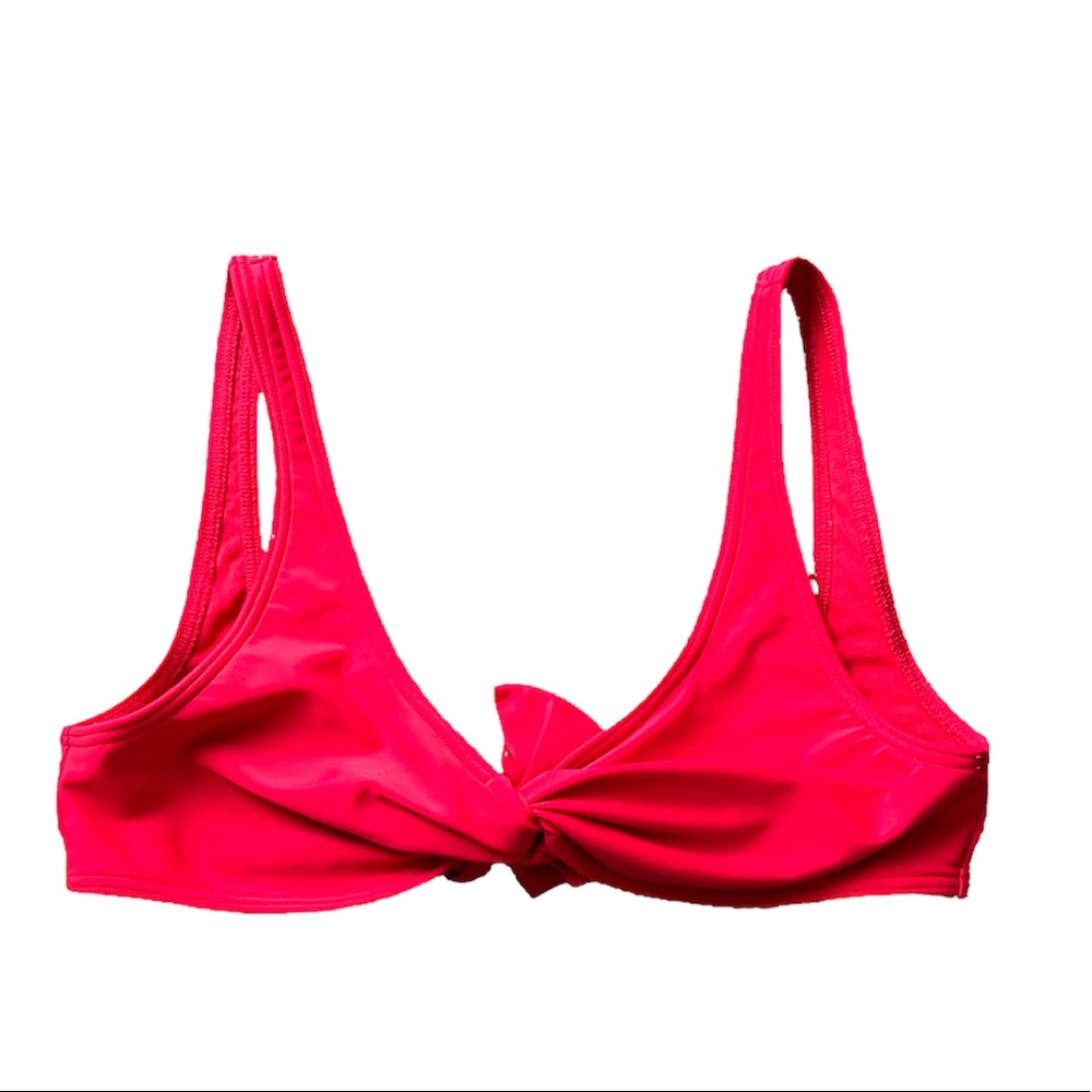 abercrombie and fitch red bikini top
